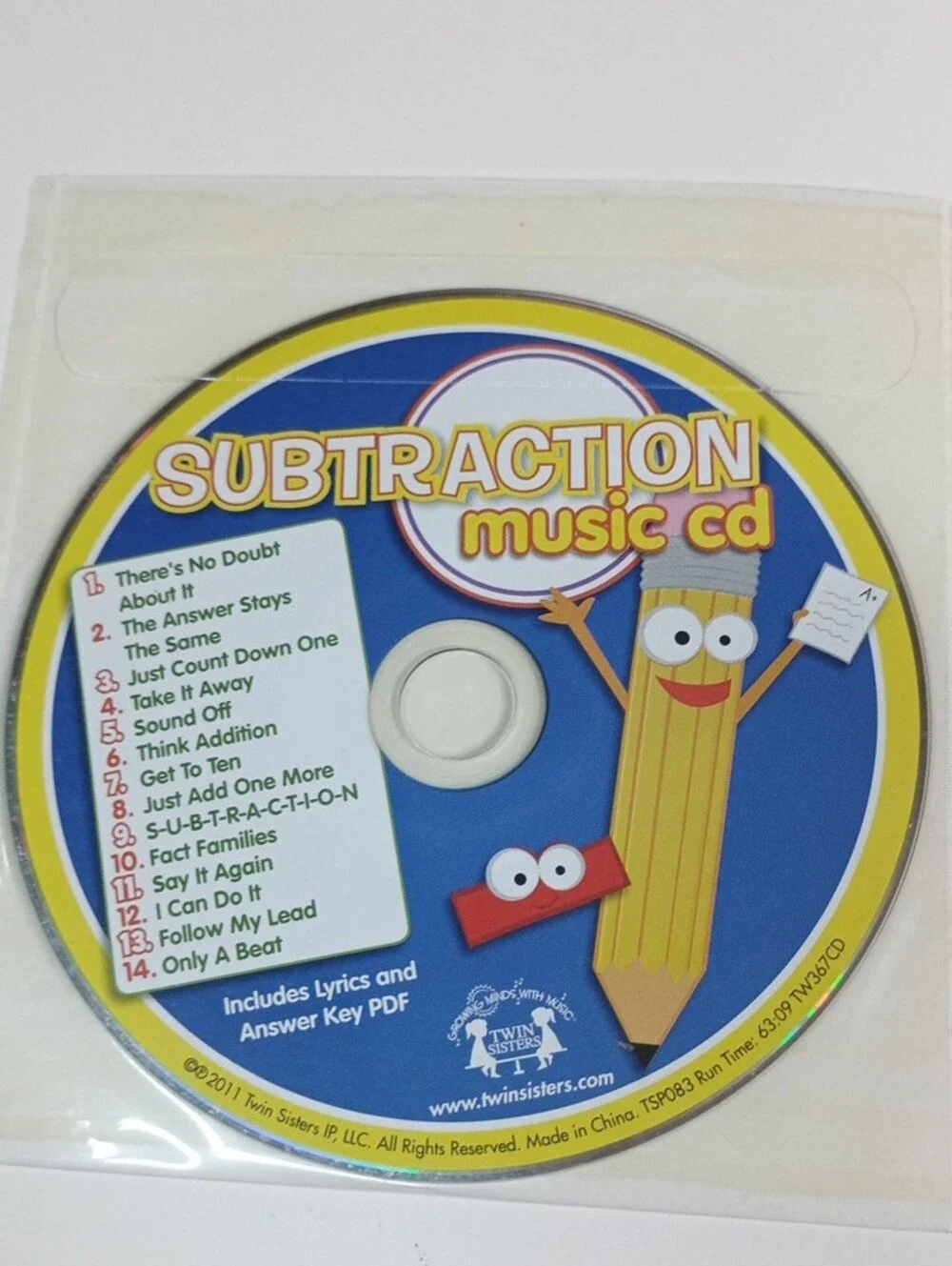 Subtraction Practice Book for Kids with Colorful Blue and Yellow Toucan Design